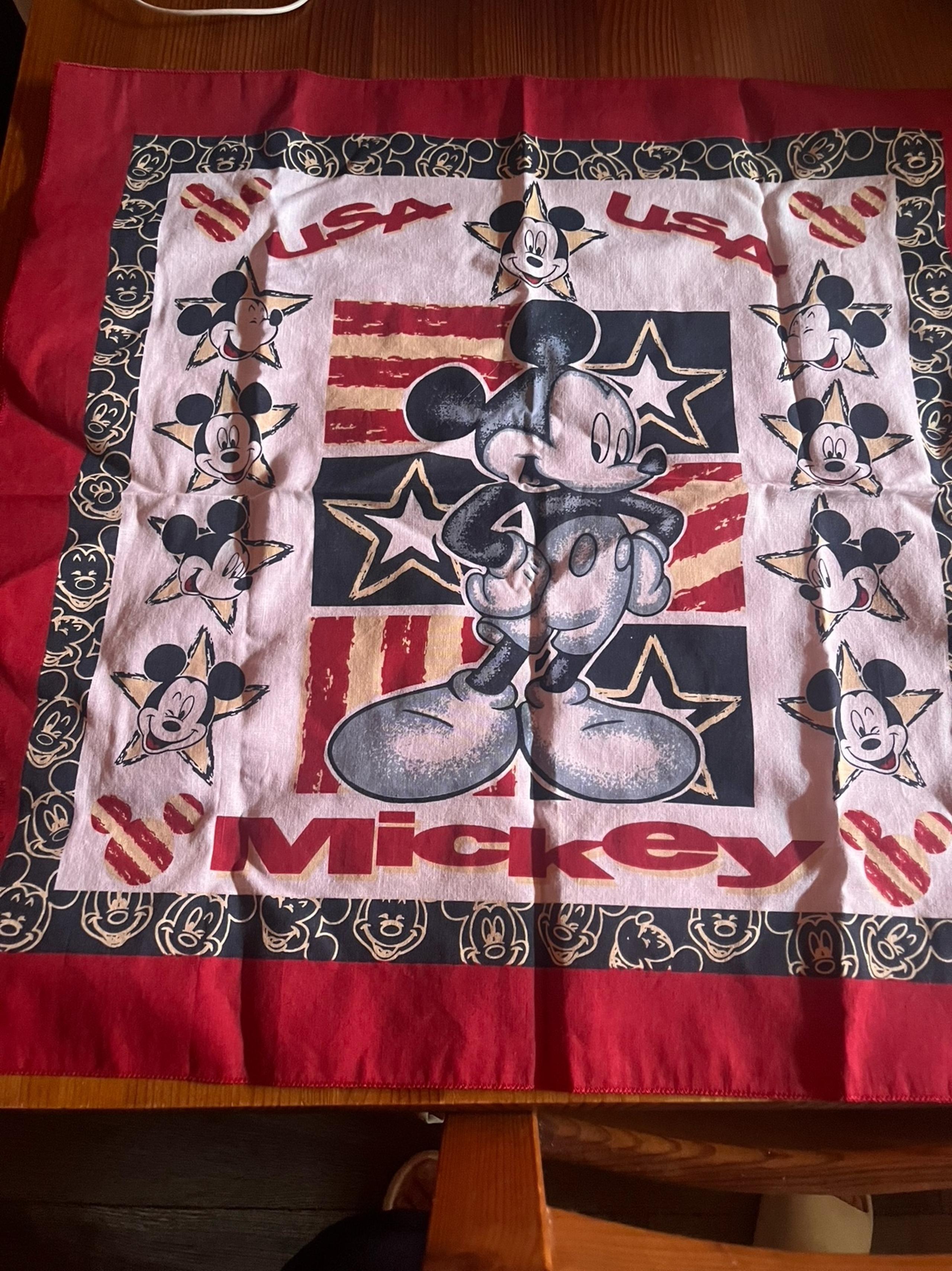 Vintage!  Walt Disney Mickey Mouse patriotic Bandana.