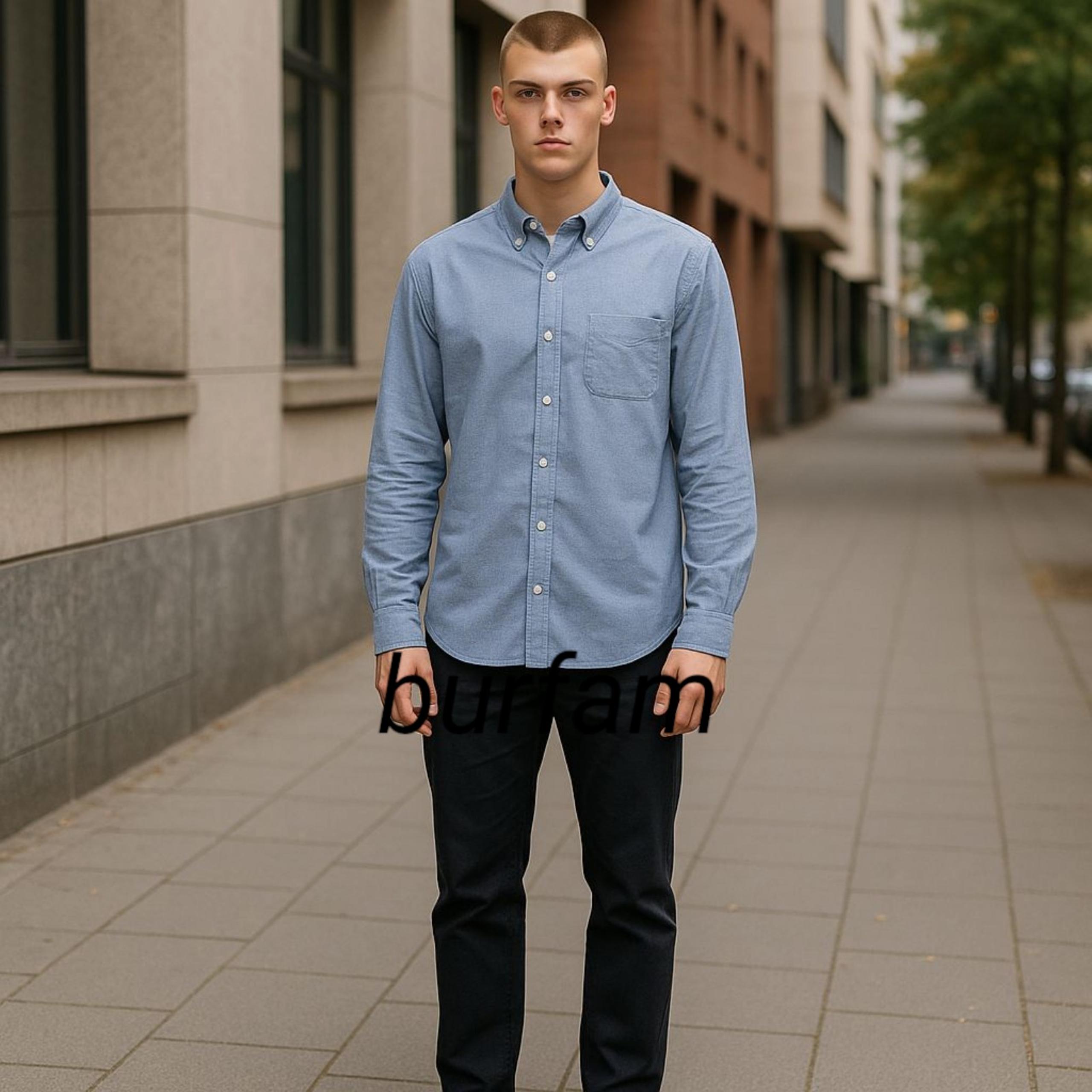 Men's Aeropostale Light Blue Button Up Dtess Shirt