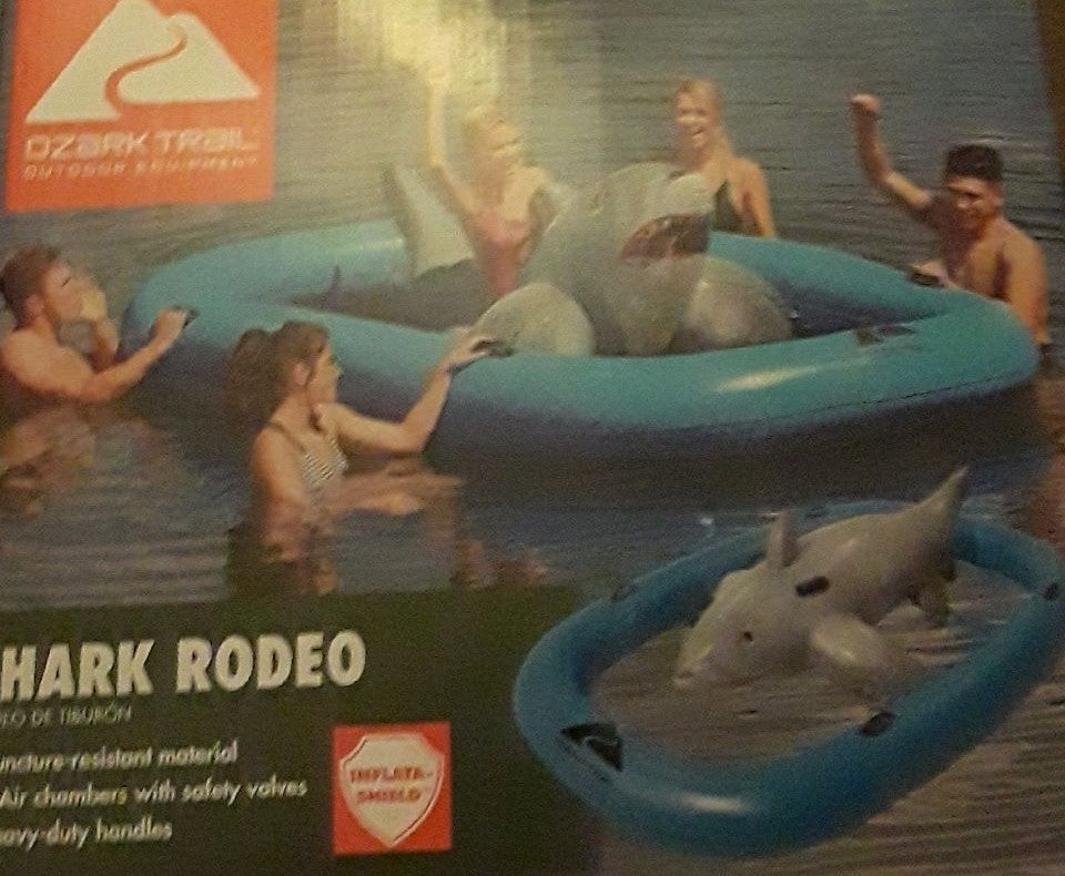 Shark rodeo inflatable