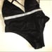 VICTORIA SECRET Swim Shine Strap Plunge One-Piece Swimsuit Large Bling 99