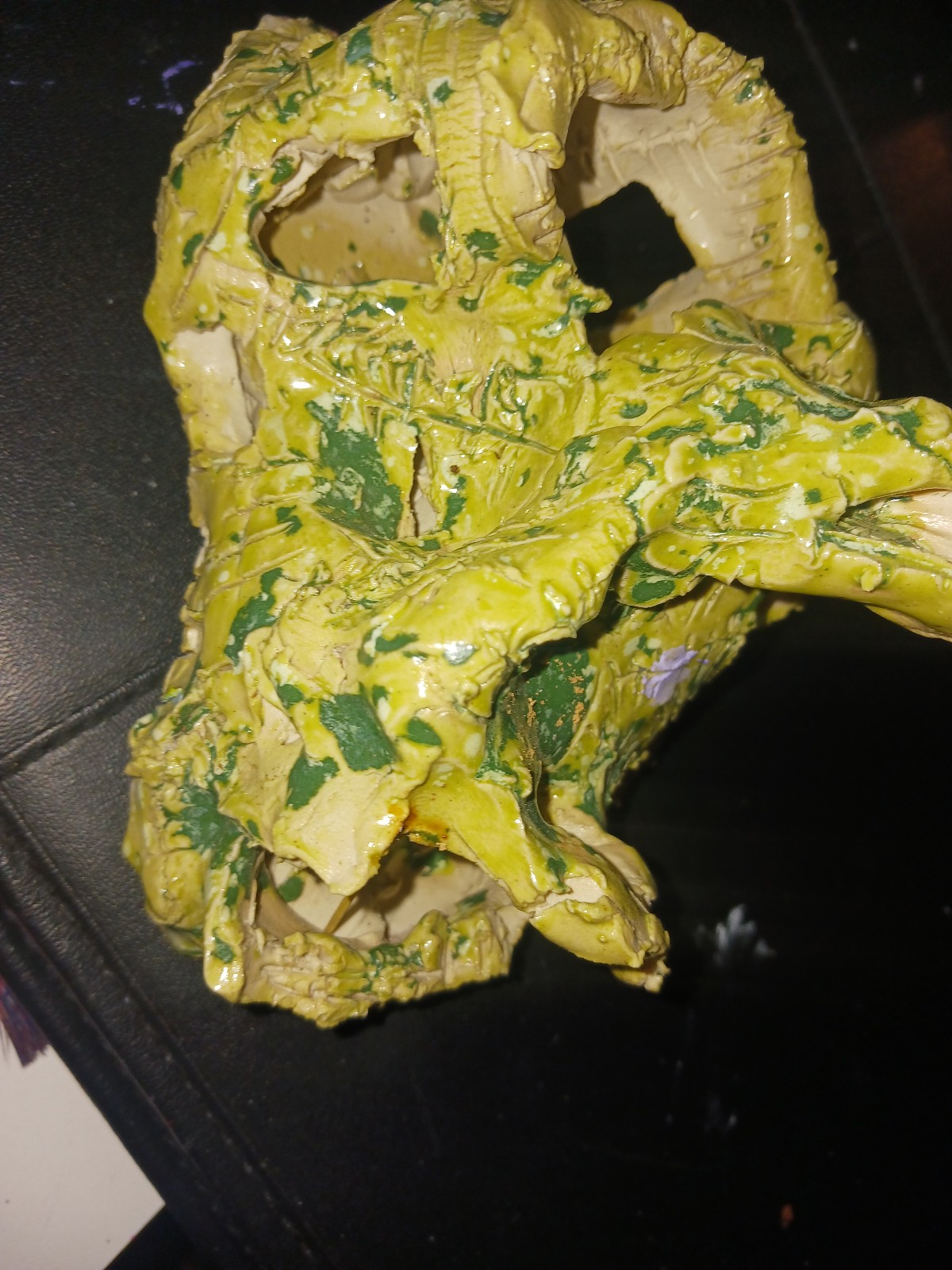 Ceramic 2 piece sculpture titled anxiety