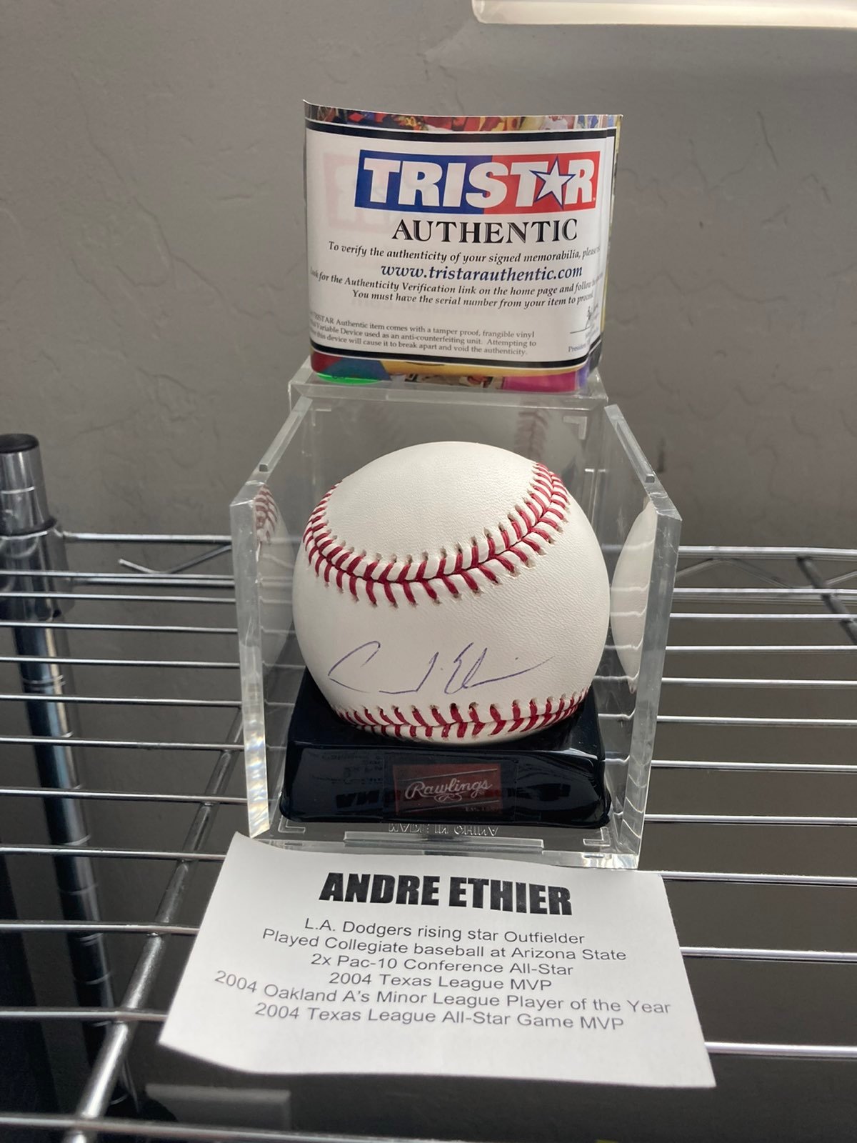 Andre Eithier Autographed Baseball