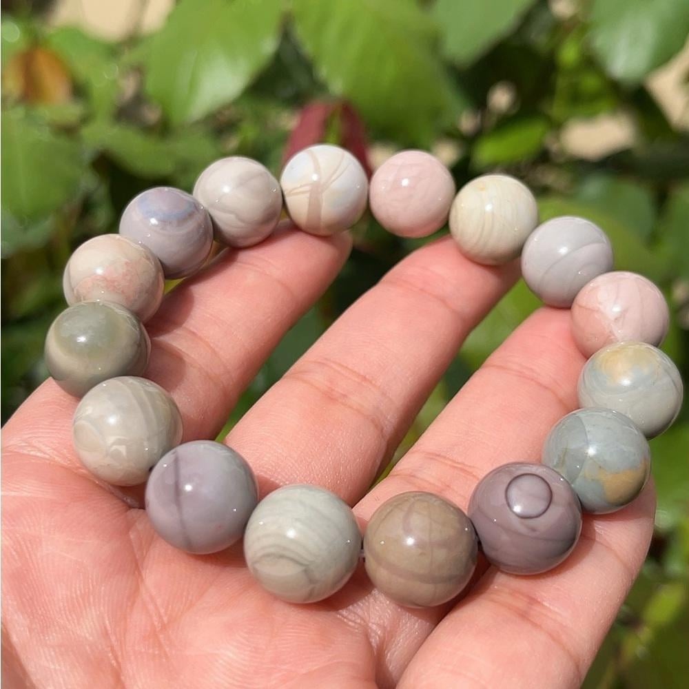 13mm stretchable Macaron Alashan bracelet