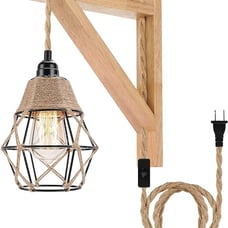 Wall Lamp with Plug in Cord - Plug in Wall Sconces