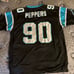 VINTAGE REEBOK CAROLINA PANTHERS JULIUS PEPPERS BLACK NFL JERSEY