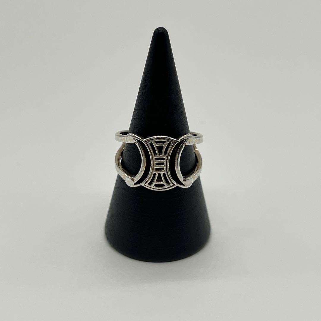CELINE Macadam Ring, Size 54, Triomphe, SV925