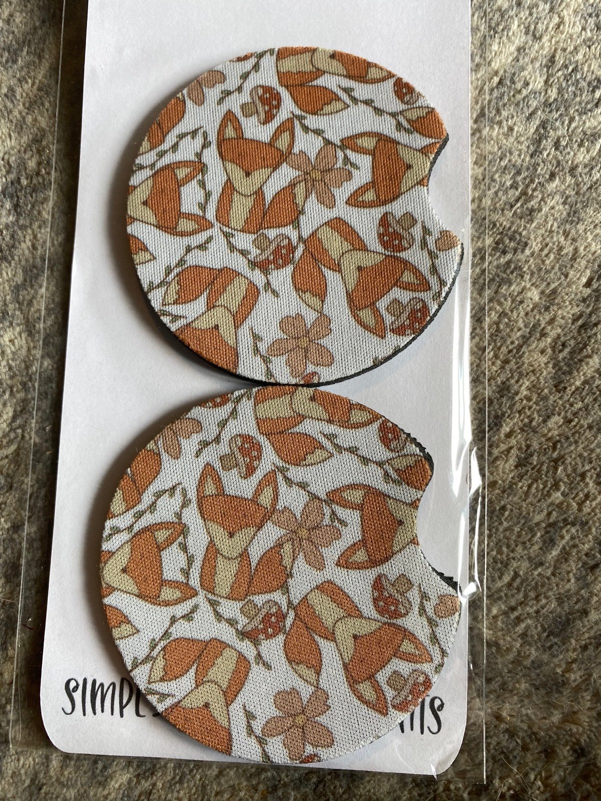 Set of 2 Car Coasters (whole bundle or each)
