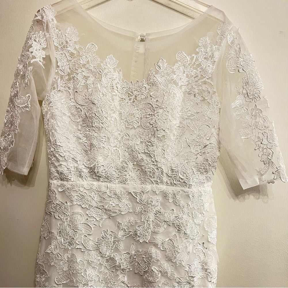Wedding Reception Dress White Knee Length