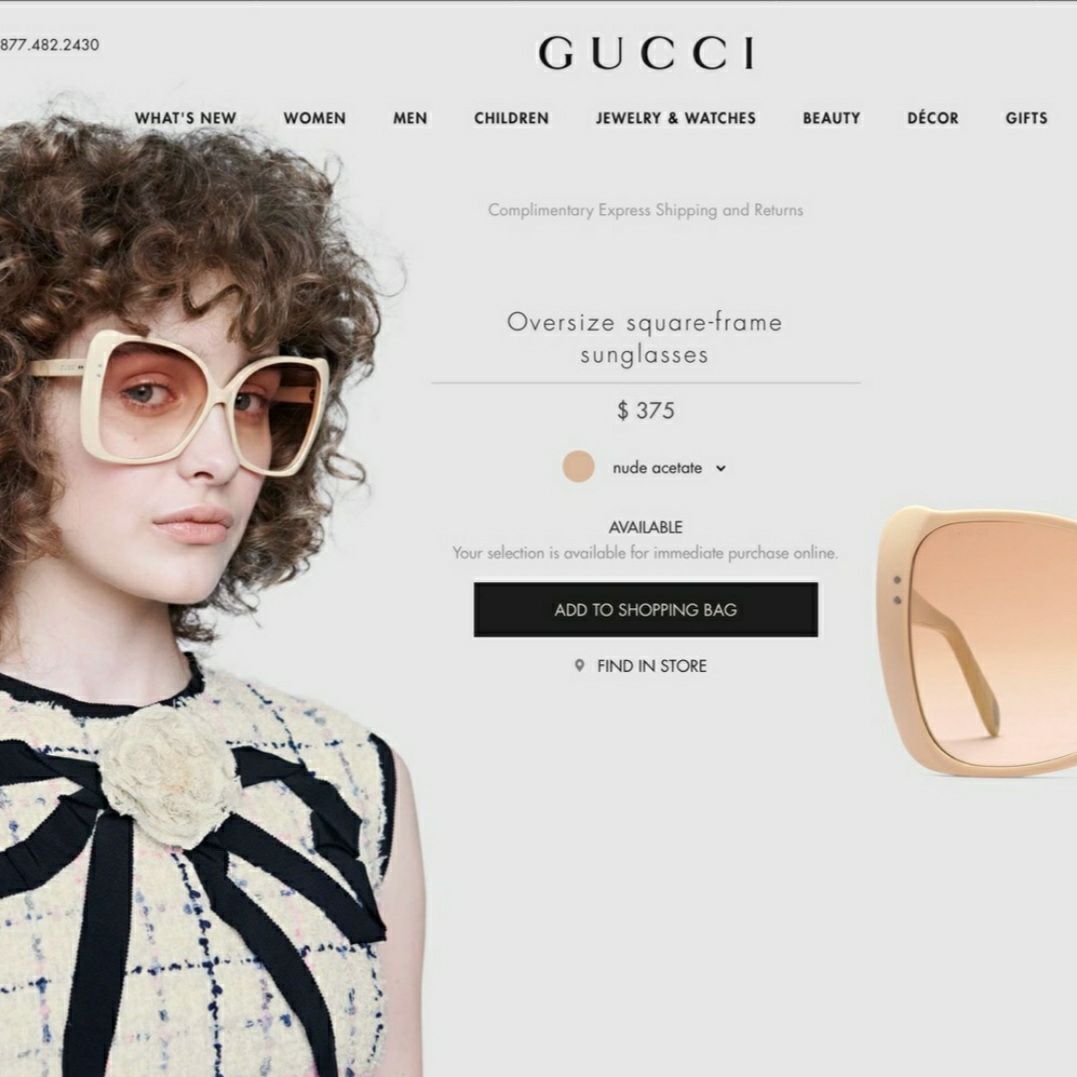 Gucci Oversized Sunglasses GG0471S