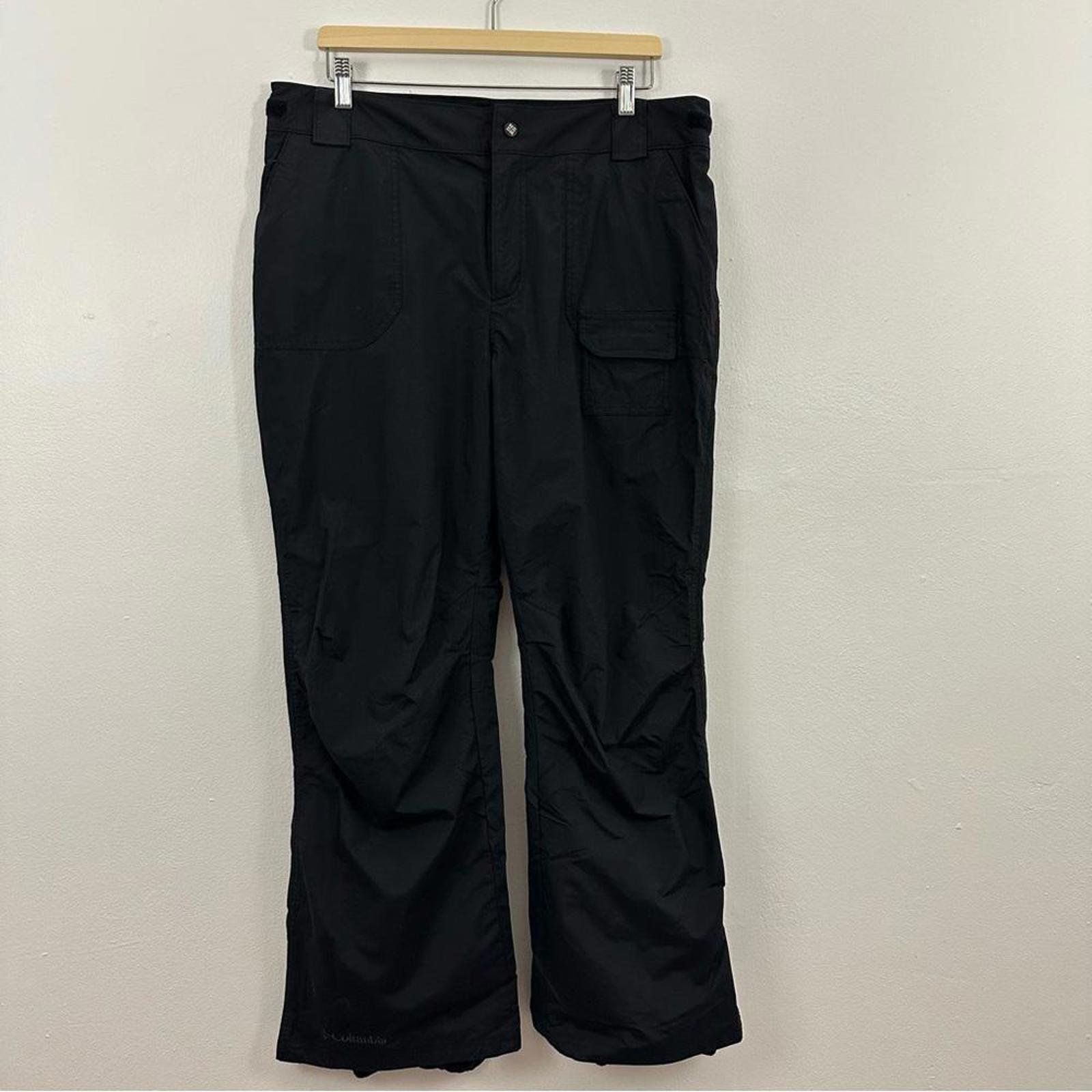 Columbia Women's Lined Waterproof Winter Snowboard Ski Pants Black Size L