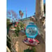 Hummingbird Feeder, 18016P Glass Hummingbird Feeder for Outdoors - Blue