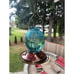 Hummingbird Feeder, 18016P Glass Hummingbird Feeder for Outdoors - Blue