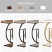 41.3 Console Table, 4-Tier Sofa Table Entryway Table with Circle Base