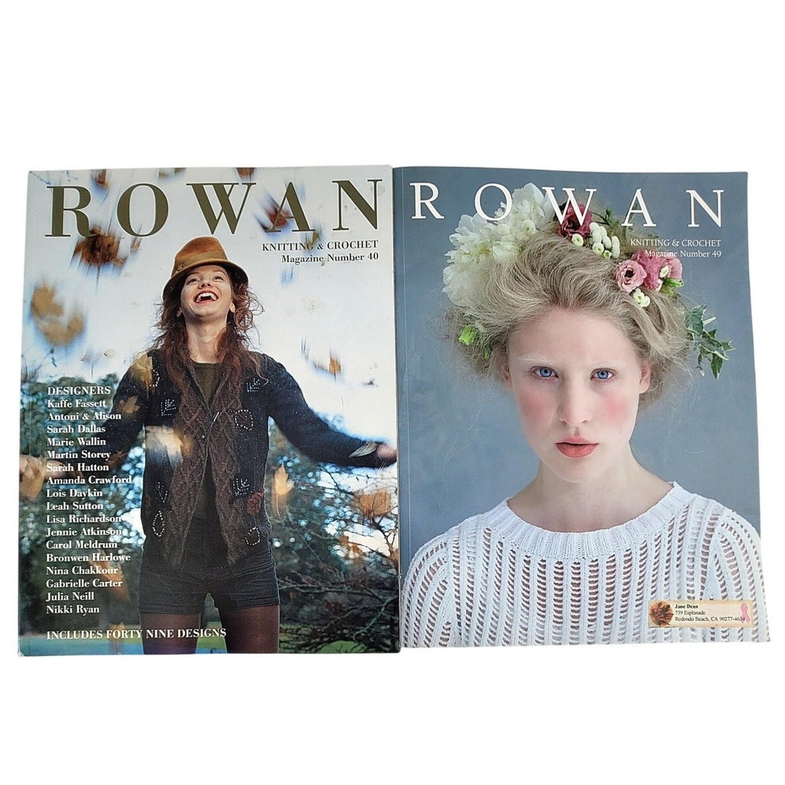 Rowan Knitting & Crochet Magazine Grandmacore Fiber Arts Magazine 40 and 49