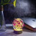 Babys Breath Flower in Glass Night Lamp, Gypsophila Paniculata lamp, Unique Gift