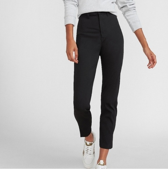 Express Slim Super High Rise Black Pants Size 14