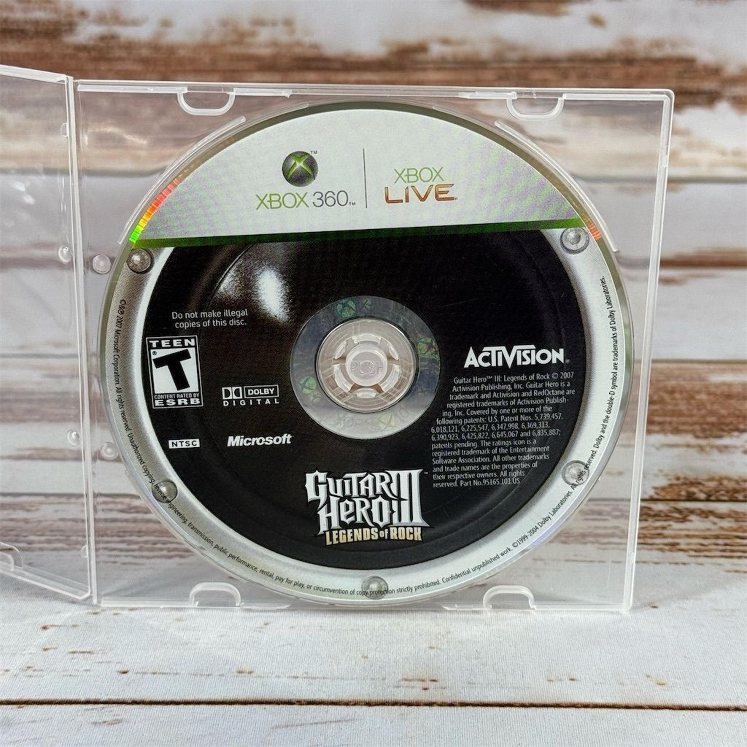 Guitar Hero III: Legends of Rock Disc Only Xbox 360 Game 2007