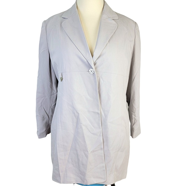 Vintage 90s Blazer Jacket Women 24W Plus 3X Suit Coat Formal Work Office Fall 24