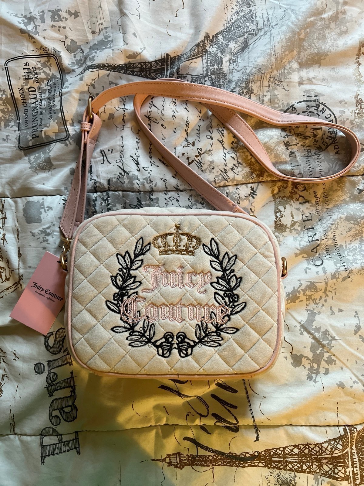 Juicy couture quilted crossbody bag