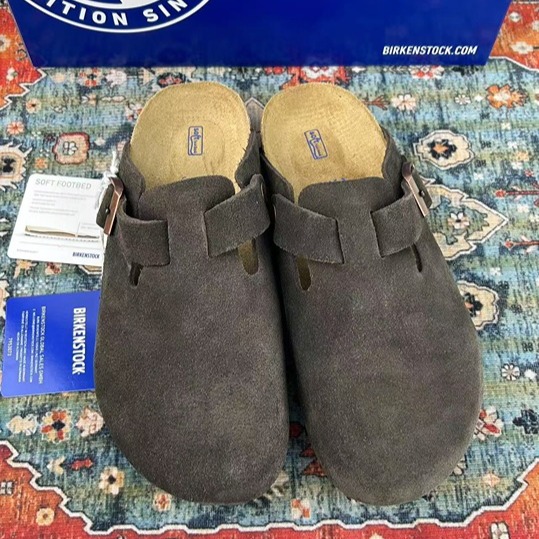 Birkenstock Boston Soft Footbed Mocha Shoes US 9-9.5