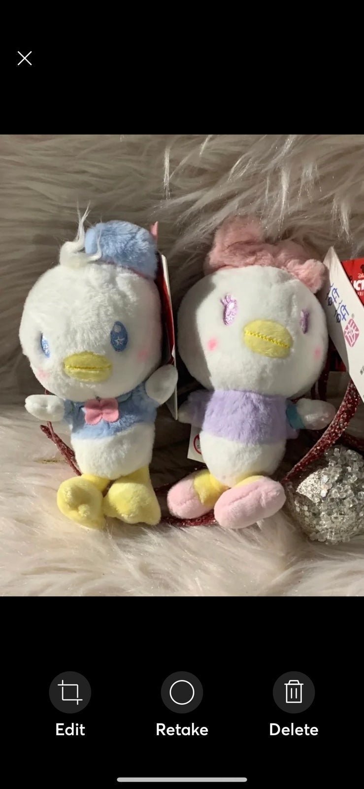 Disney Pastel Donald and Daisy Duck Plush