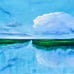 Tuscany River Painting Original Oil Art