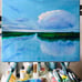 Tuscany River Painting Original Oil Art