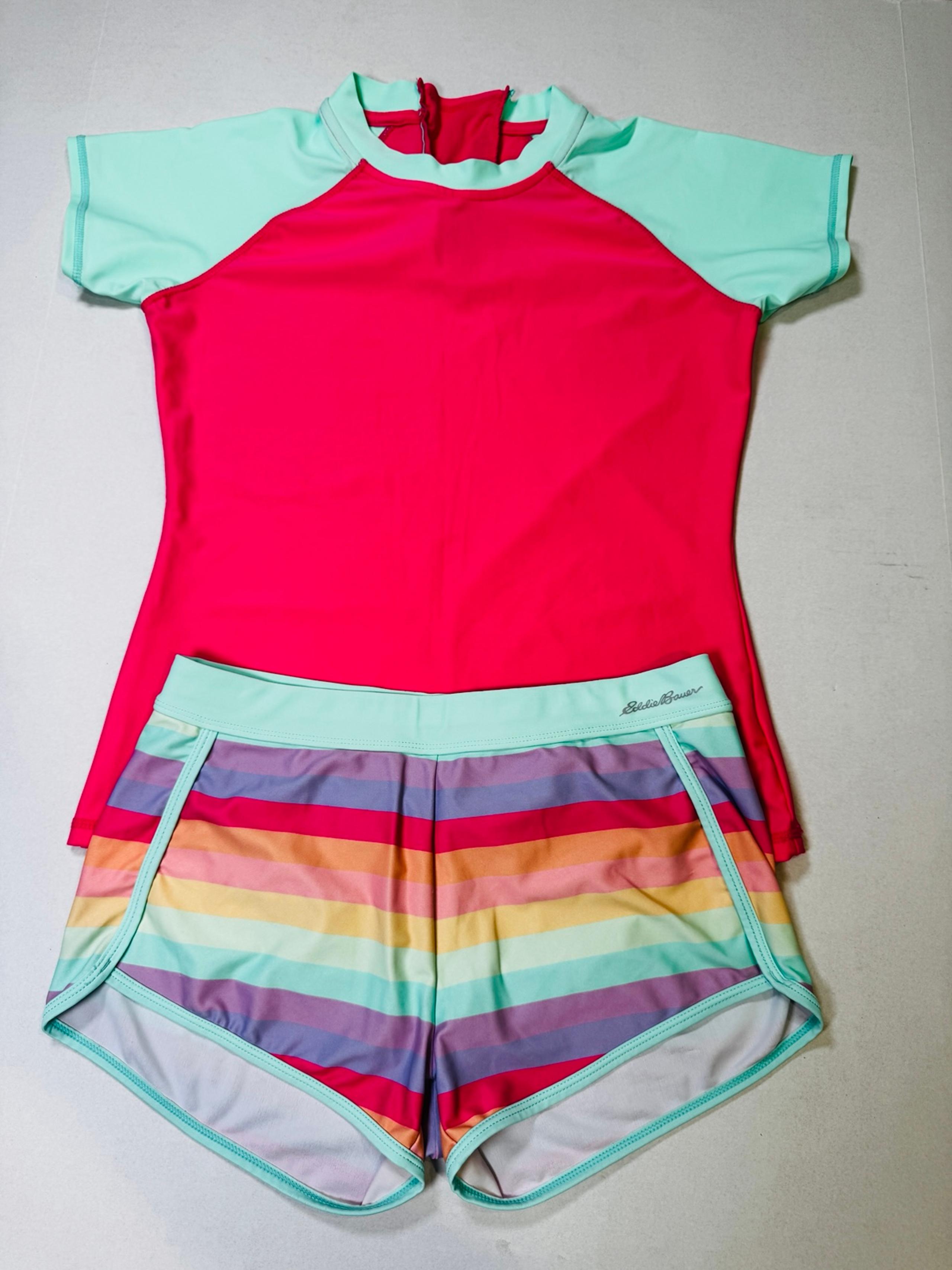 Girls Eddie Bauer Swimsuit Top And Bottom Girls Size 14-16