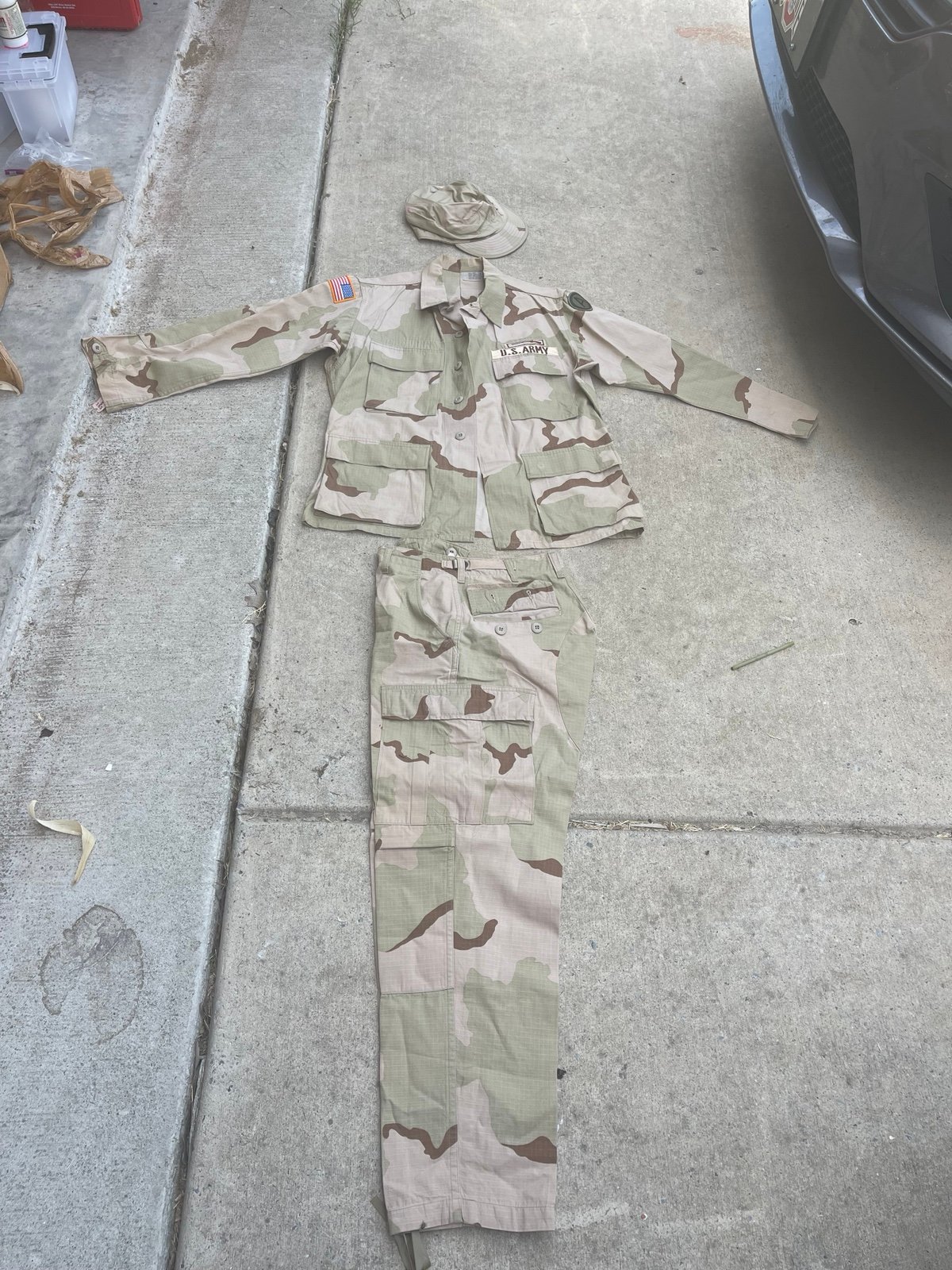 MED USGI CHOC CHIP OIF I HOT WEATHER 6 COLOR DESERT STORM UNIFORM JACKET RC 772