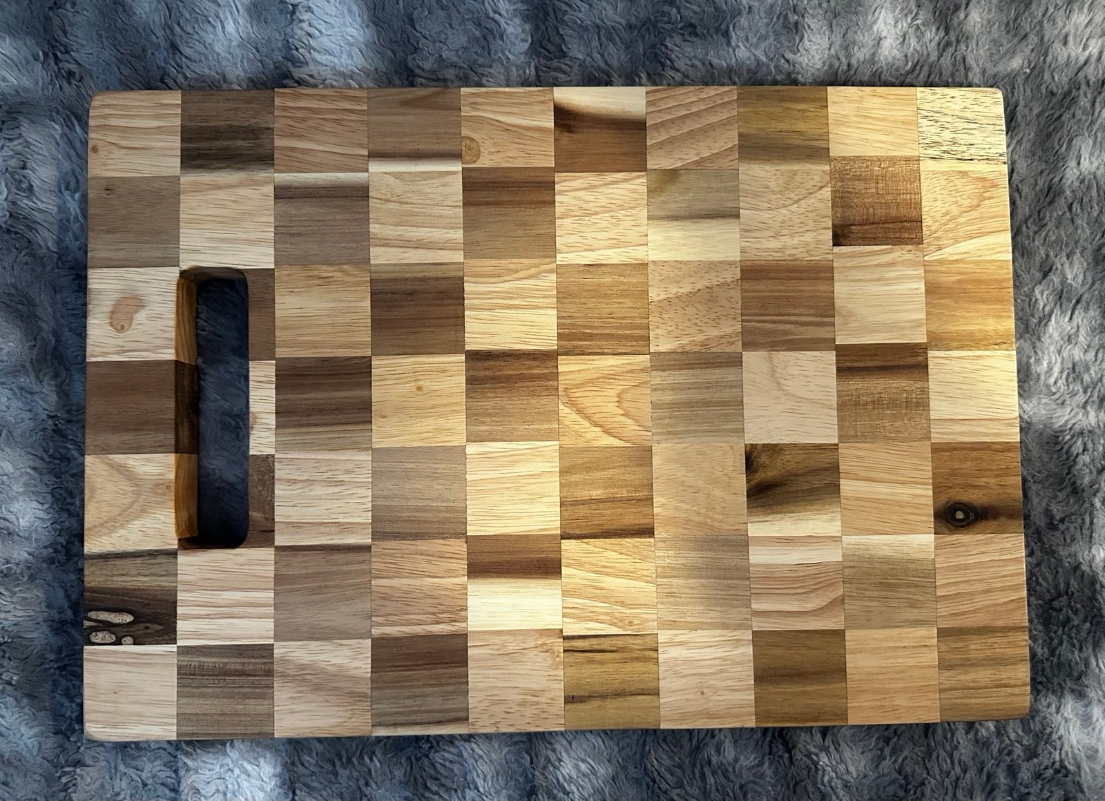 Handmade Checkers Cutting Board