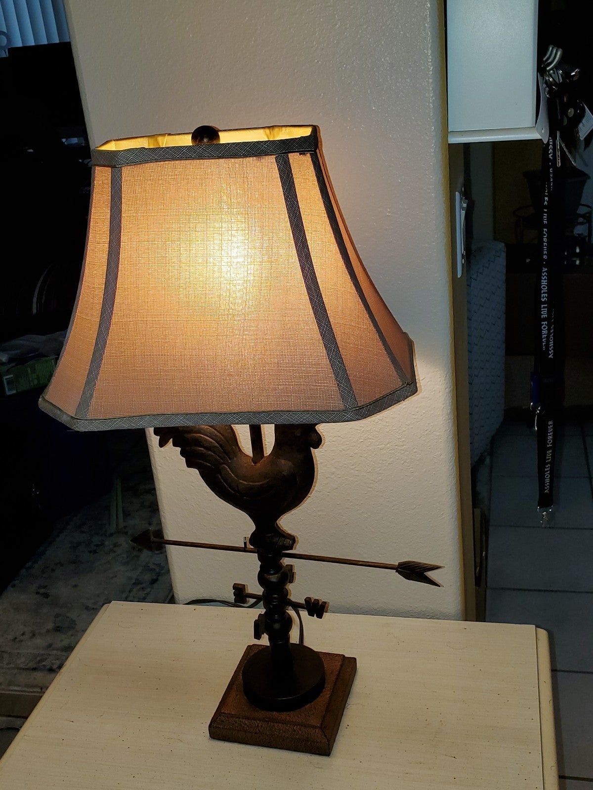 Vintage River of Goods 29-inch Outdoor WaterProof Weathervane Rooster Table Lamp