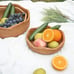 Handmade Round Rattan Basket Lacy Wicher Serving Bowl for Food Storage, Bread,