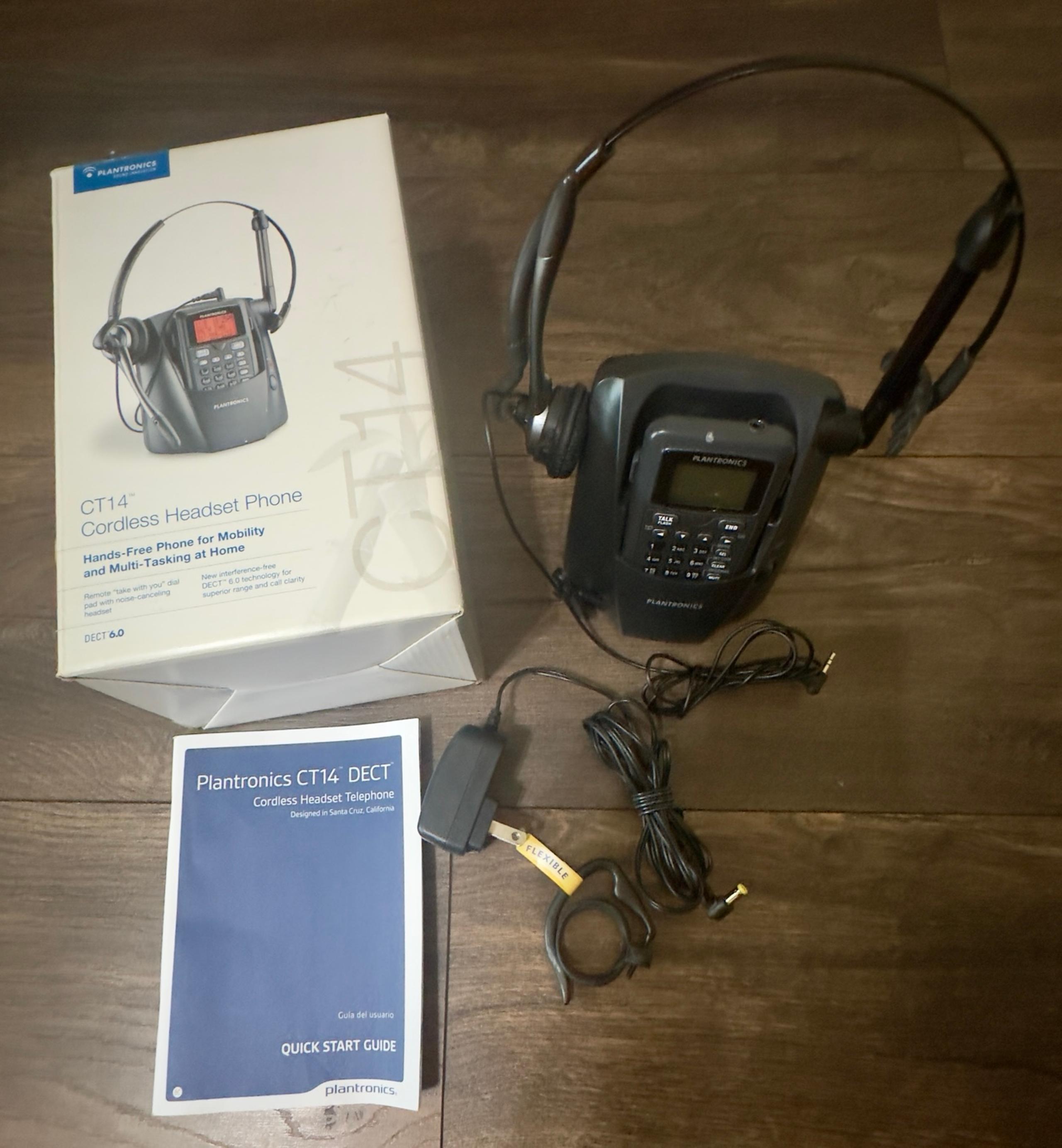 Plantronics CT14  Cordless Headset Phone