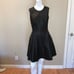 Halogen Black Leather Dress Ponte Dress Sz.4P NWT