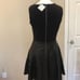 Halogen Black Leather Dress Ponte Dress Sz.4P NWT