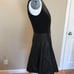 Halogen Black Leather Dress Ponte Dress Sz.4P NWT
