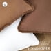 Set of 2 Decorative Linen Fringe Throw Pillow Covers 18×18 Inch,