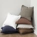 Set of 2 Decorative Linen Fringe Throw Pillow Covers 18×18 Inch,