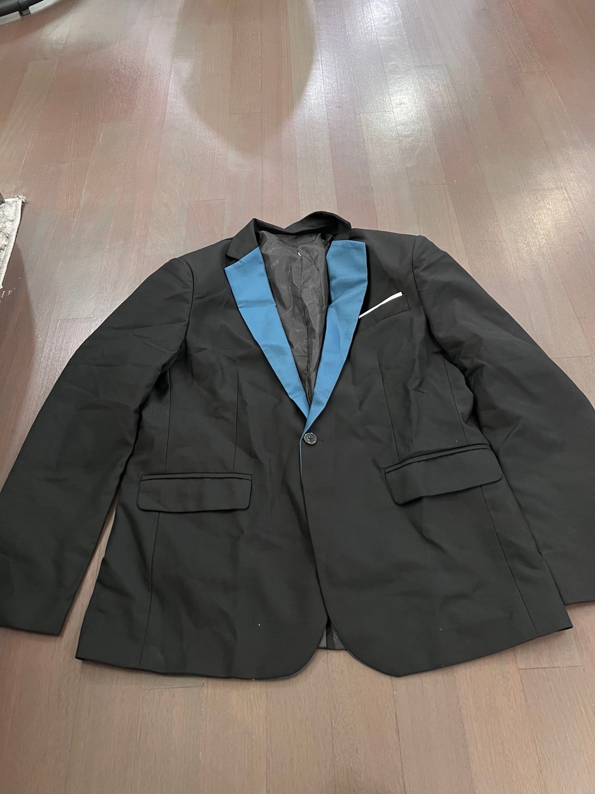 men's 3 piece Suit. Size XL, pant's size36(Blue Black)