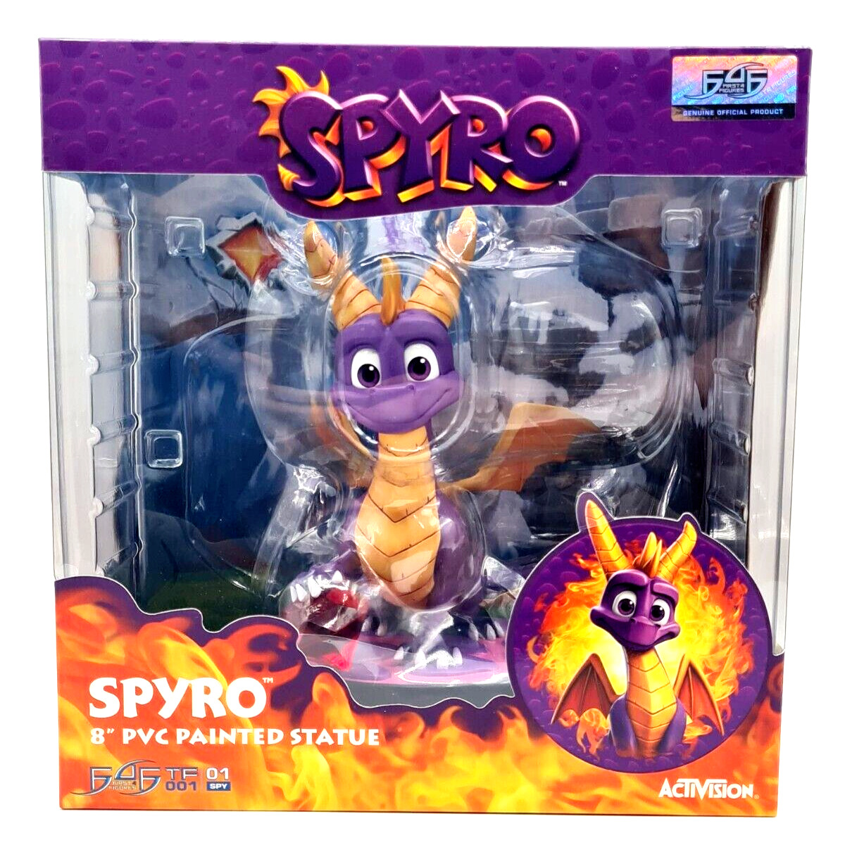 First4Figures Spyro the Dragon 8 Inch PVC Painted Statue NEW