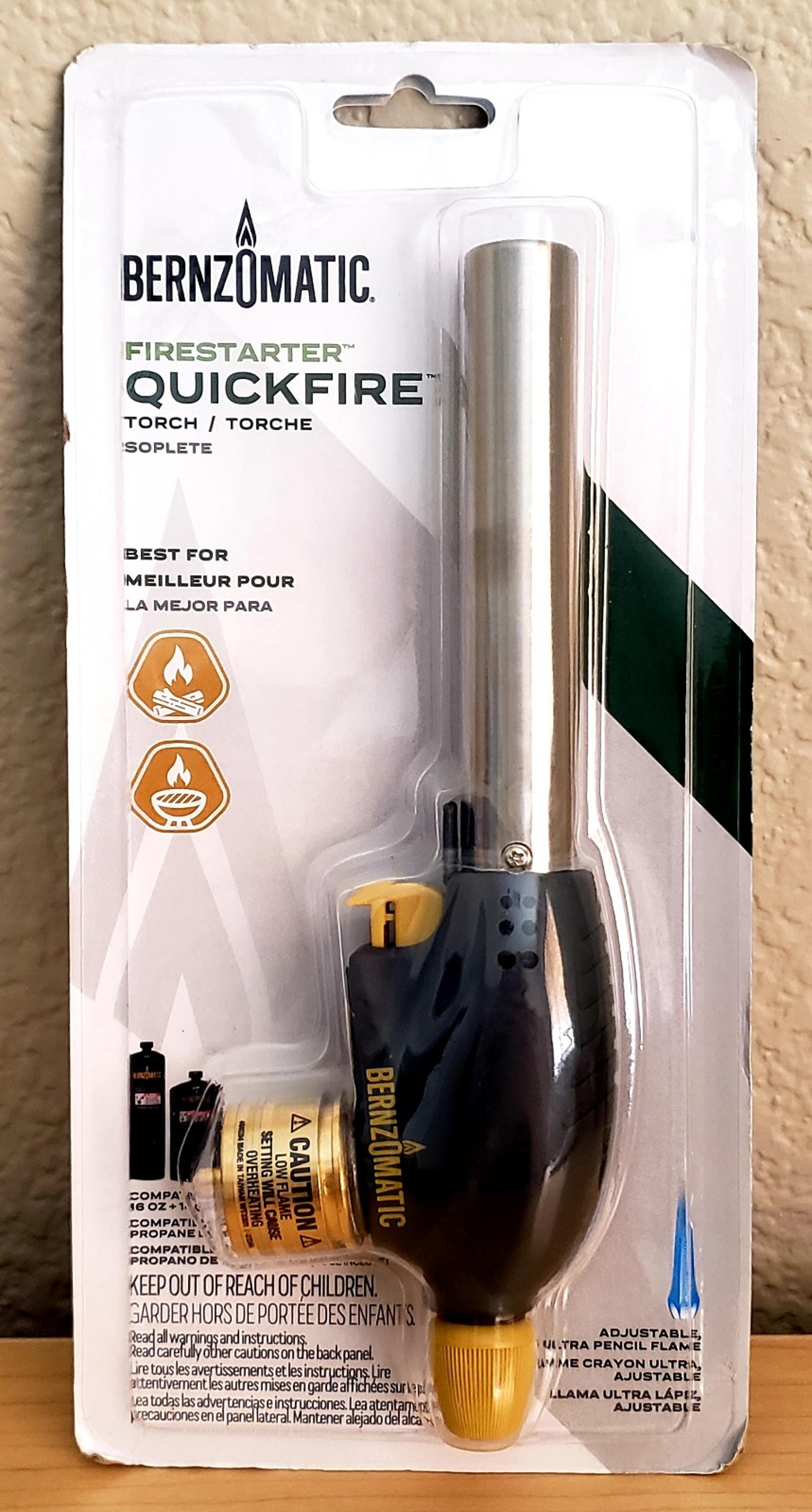 BERNZOMATIC FIRESTARTER QUICKFIRE TORCH TRIGGER START IGNITION NEW IN PACKAGE
