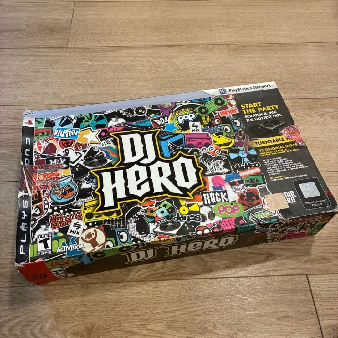 DJ Hero for PlayStation 3 Turntable and Accessories NO GAME