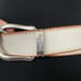 Calvin Klein Jeans women XL genuine leather white belt