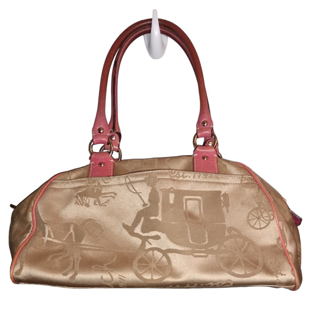 COACH LEATHERWARE | Horse & Carriage Jacquard Satchel Handbag | Beautiful