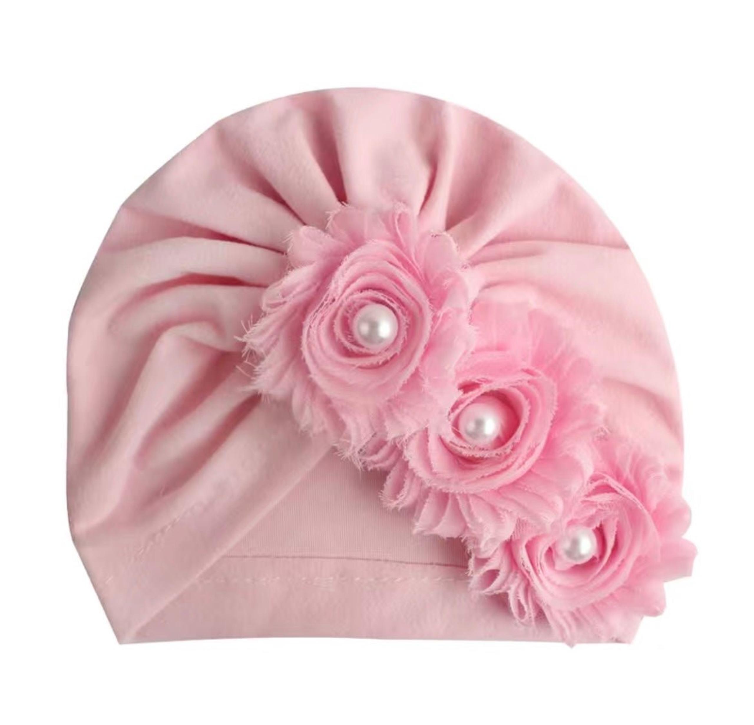 Brand New Beautiful, Soft and Stylish Faux Pearl Baby Headscarf