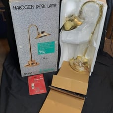 Cheyenne Industries Brass Finish 20 Halogen Desk Lamp P21OPB-1 NEW OPEN BOX