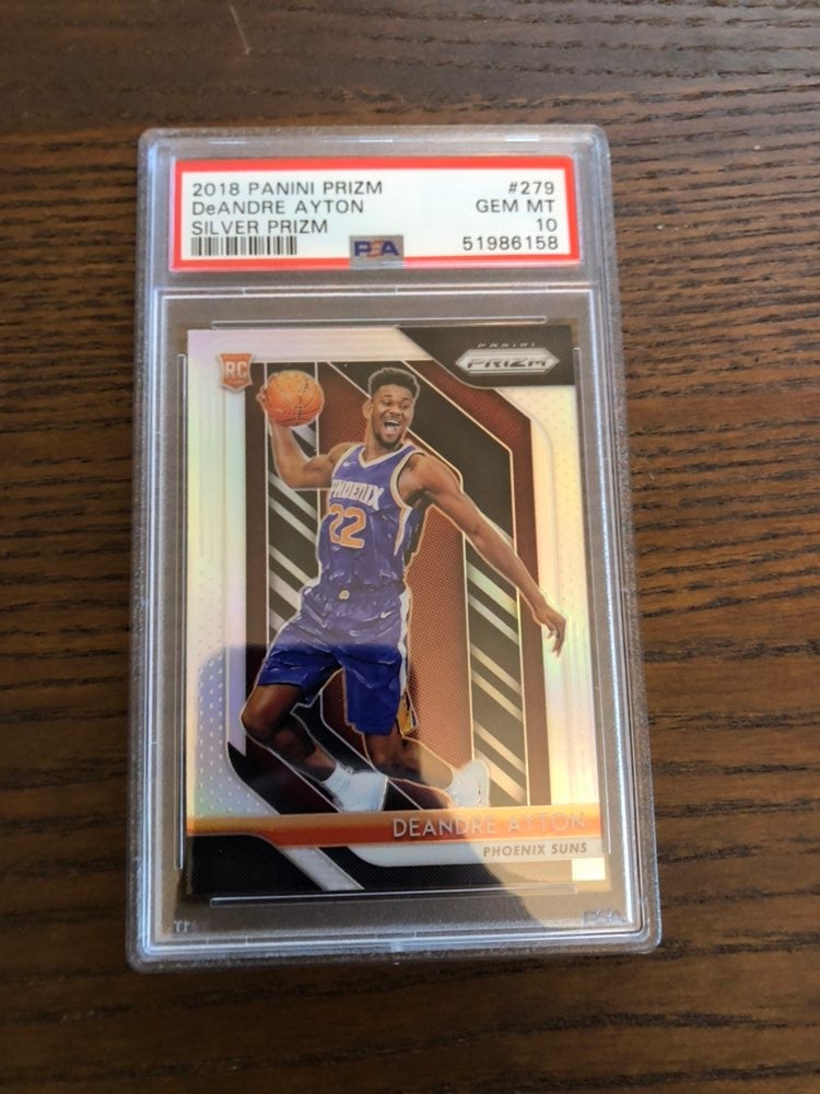 DeAndre Ayton RC 2018-19 Panini Prizm #279 Silver Rookie PSA 10