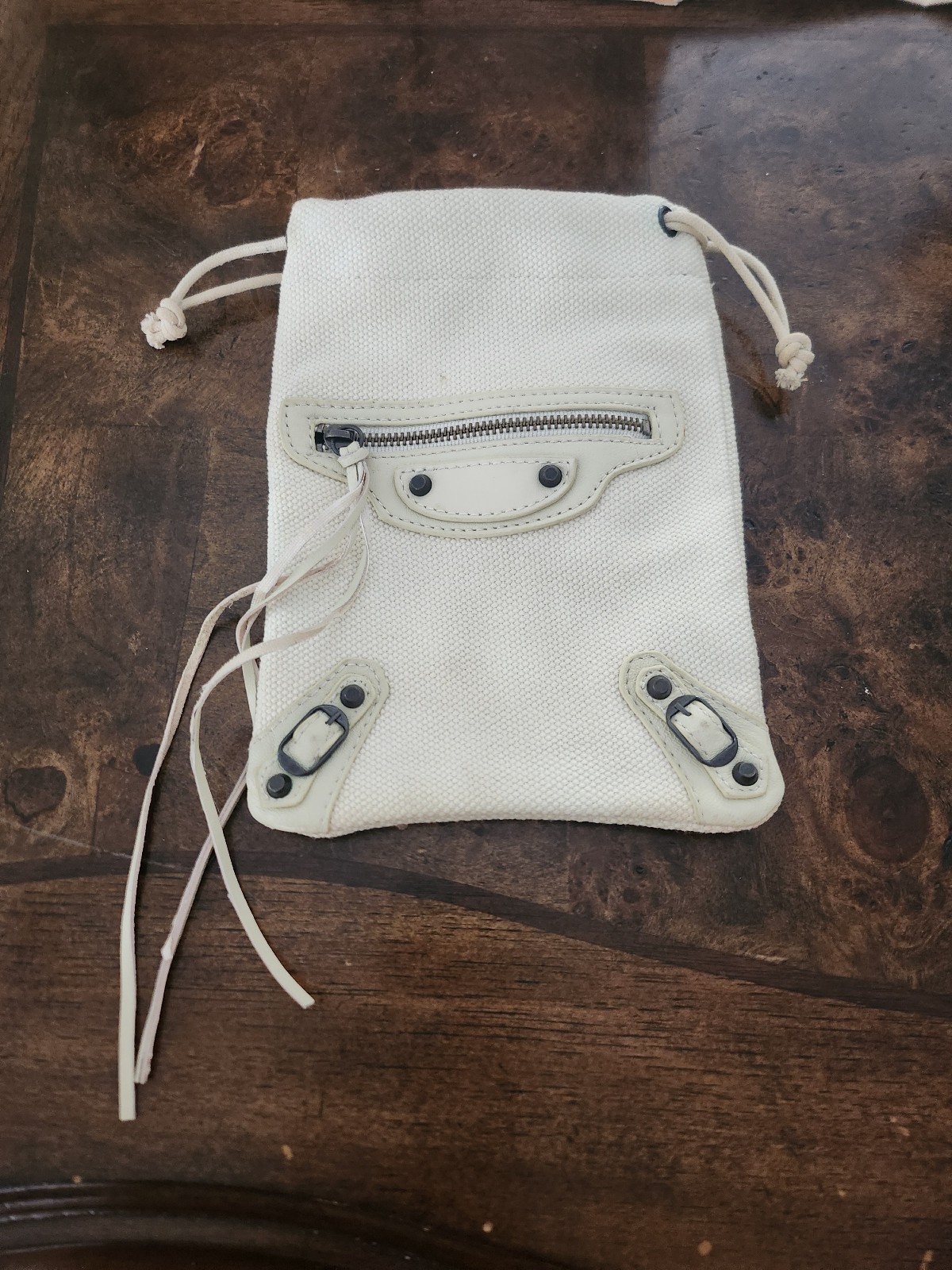 Balenciaga Motocross Drawstring Cosmetic Pouch