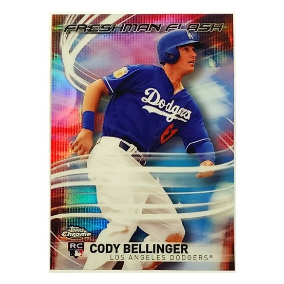 CODY BELLINGER ROOKIE REFRACTOR 2017 TOPPS CHROME FRESHMAN FLASH #FF-5 DODGERS