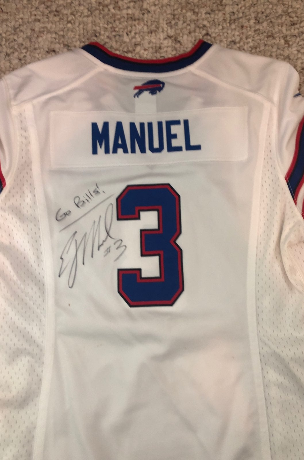 SIGNED Buffalo Bills Manuel Jersey